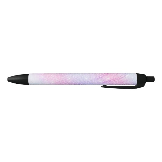 Magisch Iridescent Glitter bespaart roze design Zwarte Inkt Pen (Bodem)