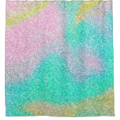 Magisch Iridescent Glitter Holographic Afbeelding Douchegordijn (Voorkant)