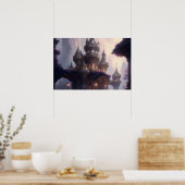 Magisch kasteel poster (Keuken)