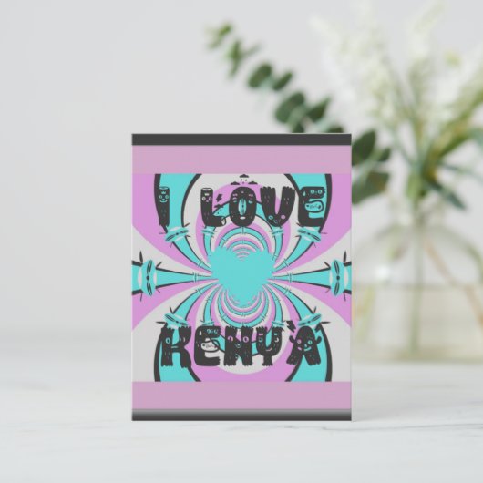 Magisch Kenia: IK HOU VAN KENIA Briefkaart (Staand voorkant)