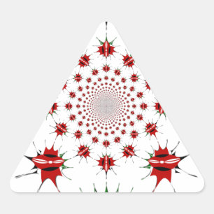 Magisch Kenia: Kaleidoscoop Cultuur identiteit 🇰� Driehoek Sticker