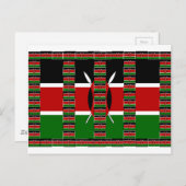 🇰🇪 Magisch Kenia: Lijst van Eenheid en Trots Briefkaart (Voorkant / Achterkant)