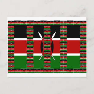 🇰🇪 Magisch Kenia: Lijst van Eenheid en Trots Briefkaart