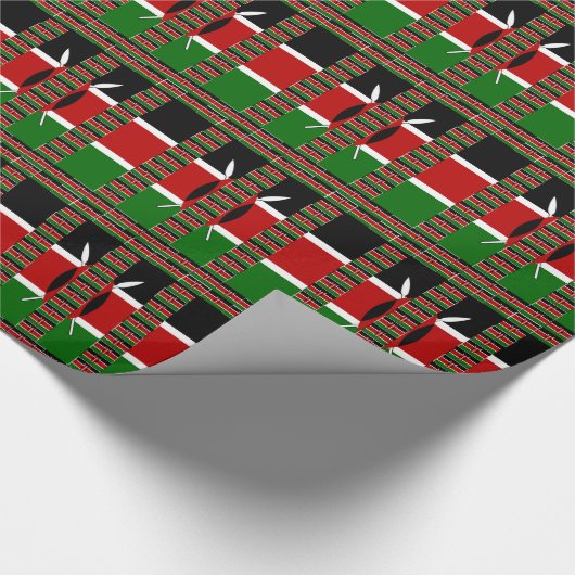 🇰🇪 Magisch Kenia: Lijst van Eenheid en Trots Cadeaupapier (Hoek)