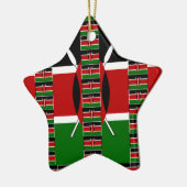 🇰🇪 Magisch Kenia: Lijst van Eenheid en Trots Keramisch Ornament (Links)