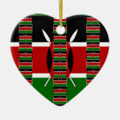 🇰🇪 Magisch Kenia: Lijst van Eenheid en Trots Keramisch Ornament (Voorkant)