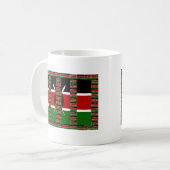 🇰🇪 Magisch Kenia: Lijst van Eenheid en Trots Koffiemok (Voorkant links)