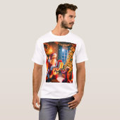 Magisch kerstcadeau moment t-shirt (Voorkant volledig)