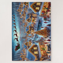 Magisch Kerstdorp Santa Reindeer Winter