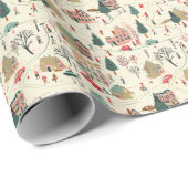 Magisch kerstfeest cadeaupapier (Rol Hoek)