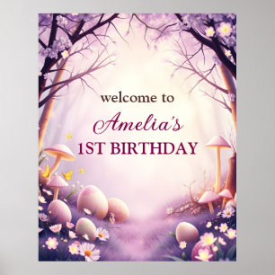 Magisch Kinder paasthema Verjaardag Welkom Poster