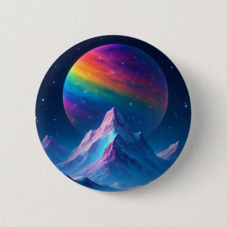 Magisch kosmisch land ronde button 5,7 cm
