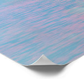 Magisch landschap in roze zonsondergang poster (Hoek)