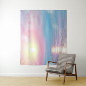 Magisch landschap in roze zonsondergang wandkleed (In situ)