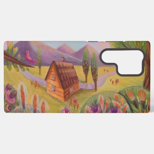 magisch landschap samsung galaxy hoesje (Achterkant horizontaal)