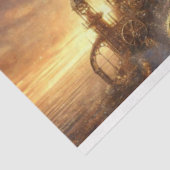 Magisch Landschap Steampunk Kat Kosmisch  Decoupag Tissuepapier (Detail)