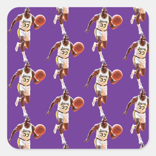 Magisch Man 33 Vierkante Sticker (Voorkant)