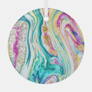 Magisch Markeren: Metallic Paint Design. Glas Ornament