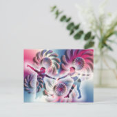 Magisch moment van dans briefkaart (Staand voorkant)