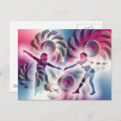 Magisch moment van dans briefkaart (Voorkant / Achterkant)