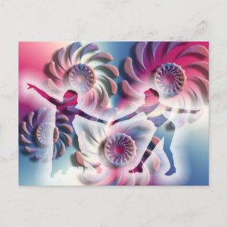 Magisch moment van dans briefkaart