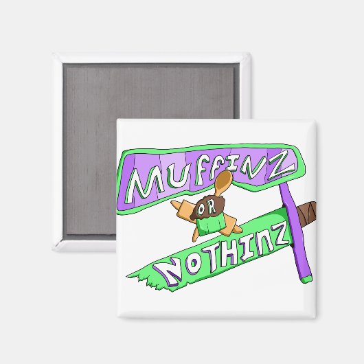 magisch muffinz magnet magneet (Voorkant / Achterkant)