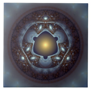 Magisch mystisch glanzend patroon tegeltje