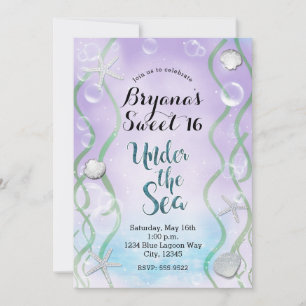 Magisch onder het Zee Lavender Sweet 16-jarige ver Kaart