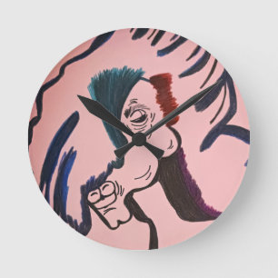 Magisch Paard Ronde Kussen Klok