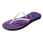 Magisch paars mandala teenslippers (Schuin)