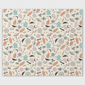 magisch patroon cadeaupapier (Vlak)