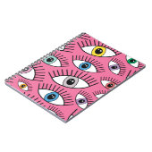 Magisch patroon met kleurrijke ogen. Mystic backgr Notitieboek (Linkerzijde)