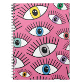Magisch patroon met kleurrijke ogen. Mystic backgr Notitieboek (Voorkant)