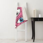 Magisch patroon met kleurrijke ogen. Mystic backgr Sherpa Deken (In situ)