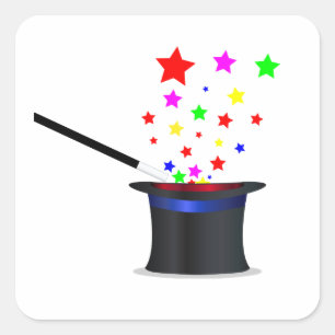 Magisch Pet en handwerk Vierkante Sticker