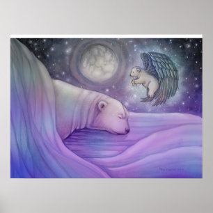 Magisch Polair Beer en Poster van Angel
