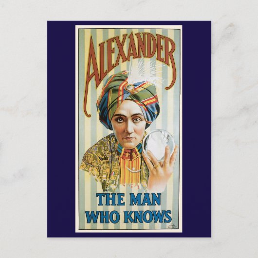  Magisch Poster, Alexander, het Man dat het kent Briefkaart (Voorkant)