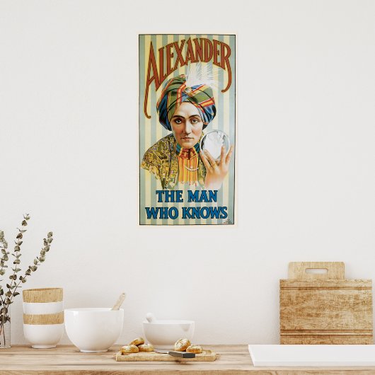  Magisch Poster, Alexander, het Man dat het kent Poster (Keuken)