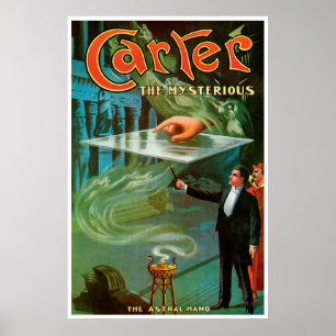  Magisch Poster, Carter de mysterieuze. Poster