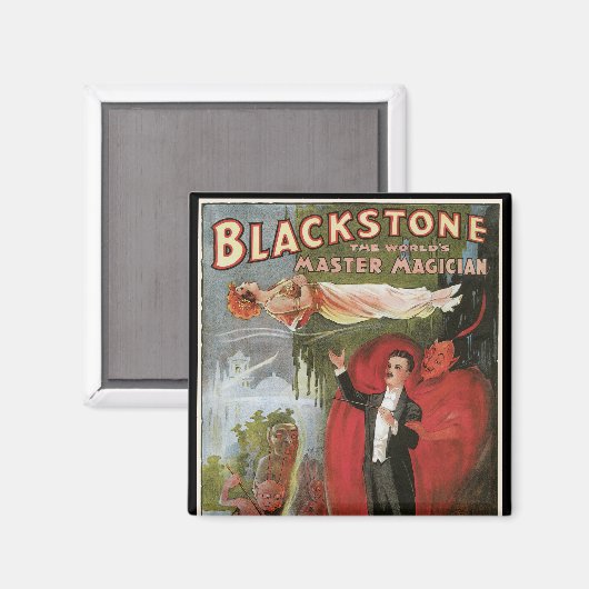 Magisch Poster, geweldige Blackstone Magiciër Magneet (Voorkant / Achterkant)