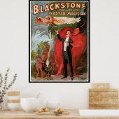 Magisch Poster, geweldige Blackstone Magiciër Poster (Keuken)