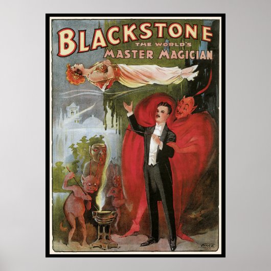 Magisch Poster, geweldige Blackstone Magiciër Poster (Voorkant)
