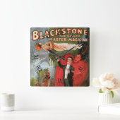  Magisch Poster, geweldige Blackstone Magiciër Vierkante Klok (Huis)