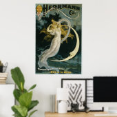  Magisch Poster Kunst Vrouw en Moon (Thuiskantoor)