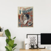 Magisch Poster, Magiciër Harry Houdini Poster (Thuiskantoor)