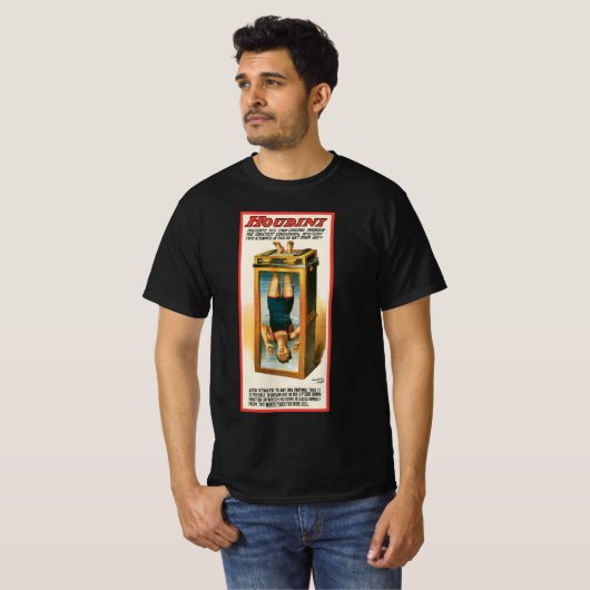  Magisch Poster, Magiciër Harry Houdini T-shirt (Voorkant volledig)
