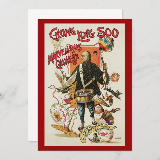 Magisch Poster, Magicisch Chung Ling Soo (Voorkant / Achterkant)