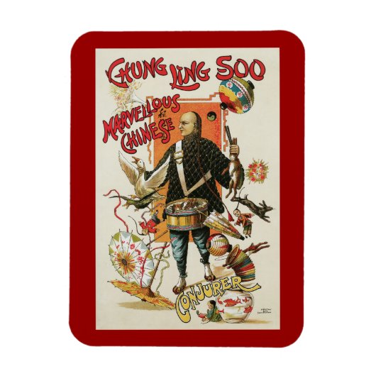 Magisch Poster, Magicisch Chung Ling Soo Magneet (Verticaal)