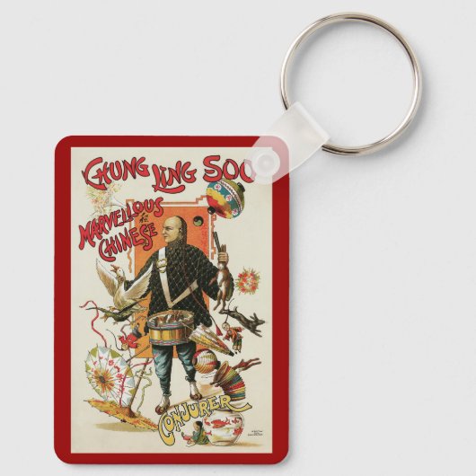  Magisch Poster, Magicisch Chung Ling Soo Sleutelhanger (Achterkant)
