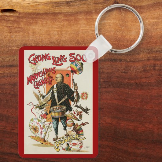Magisch Poster, Magicisch Chung Ling Soo Sleutelhanger (Achterkant)
